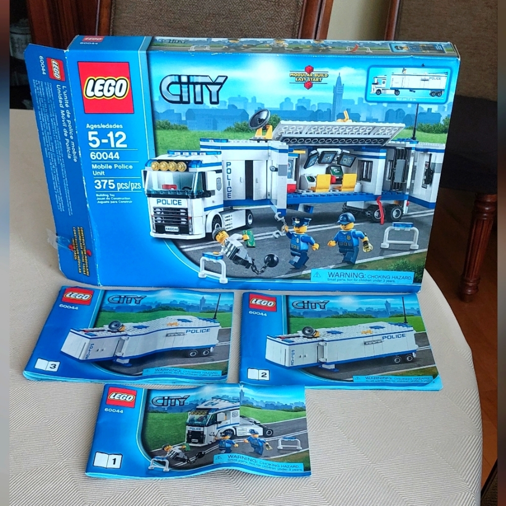LEGO City #60044 Mobile Police Unit **BOX & 3 INSTRUCTION BOOKLETS ONLY**